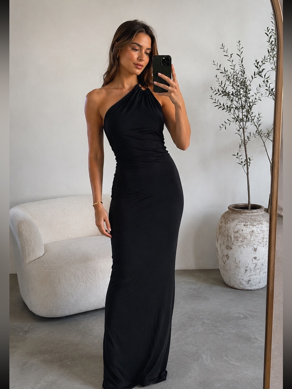 Arje Navy Blue Open Back Maxi Dress Small NWT Formal Evening Wedding Guest - Picture 4 of 9